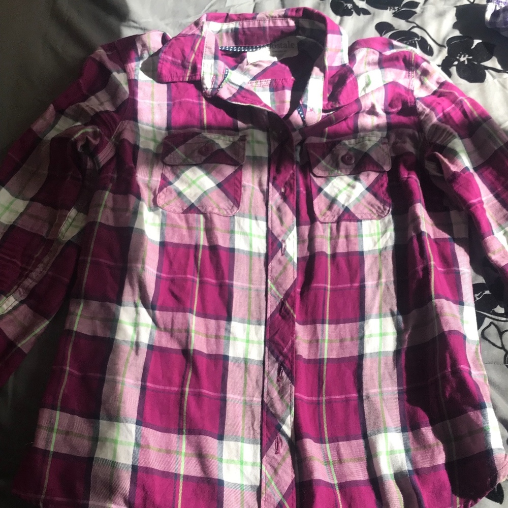 Aeropostale Plaid button up Size size L